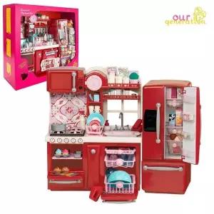 [하프클럽/]레드 공주인형 인형 오지돌스 주방세트