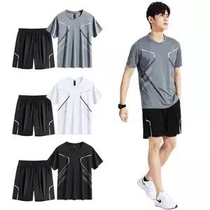 [하프클럽/]시원 통기성 트레이닝 헬스복 세트