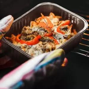 멀티냄비 직사각2호 5P 일회용알루미늄용기 즉석라면용기 은박용기