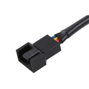 CPU 팬 커넥터 플러그 역방향 PWM 연장 케이블 4핀 전원 3핀 컴퓨터 팬용
