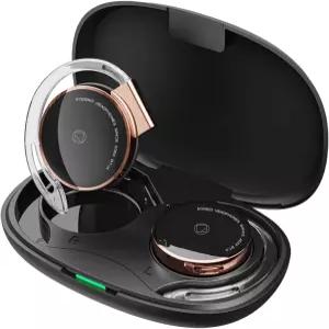 BEVCEFCC 오픈 이어 클립 이어버드 위에 이어훅 무선 블루투스 헤드폰 마이크 헤드폰의 이어폰 클립로즈