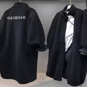 뽀글이 후리스 남성 롱코트 캐주얼 오버핏 아우터 싱글