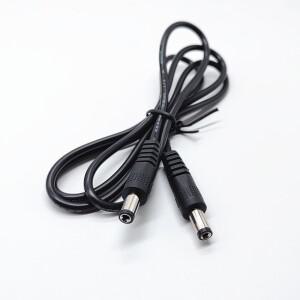 0.25m 1m 2m DC 남성-남성 케이블 커넥터 5.5mm x 2.1mm 직선 플러그 전원 충전기 연장 코드