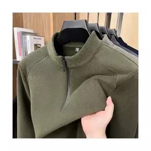 커플 잠옷세트 양면잠옷 후드 겨울 반집업 하이넥 기모 긴팔 티셔츠 MODU4