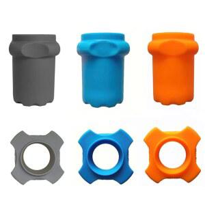 CCeCCe 3세트 마이크 고무 슬리브 MIC 안티롤 링 미끄럼 방지 실리콘 보호 커버 충격 케이스 홀더 콘덴서 보호기 무선 휴대용 KTV 노래방 보호용