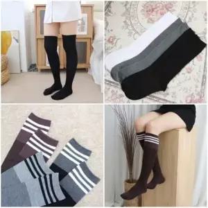 니삭스종합 여성 니삭스 학생양말 긴양말 롱양말 오버니삭스 무릎양말 두줄 도트 아가일 삭스 극세사