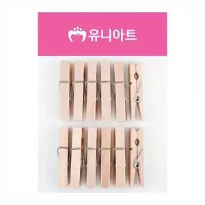 유니아트 나무집게 대 원목 개(1개입)