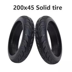 8인치 전기 스쿠터 솔리드 타이어 200x45 밸런스 카 인플레이션 없음 솔리드 타이어