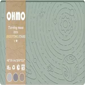 오모 반려견 사료 매트 실리콘 방수 고양이 음식과 물을 위한 미끄럼 방지 반려동물 청소하기 쉬운