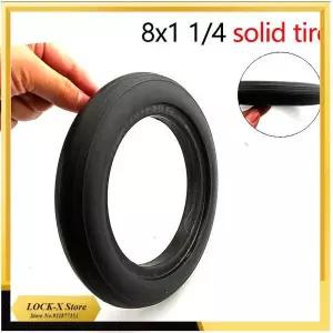 검정색 타이어 8x1 14 솔리드 타이어 소형 전기 스쿠터 유모차 바퀴 교체 부품