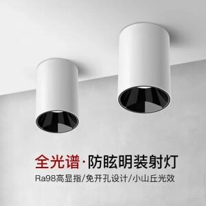 공장등하이 엔드 E 표면 장착 스포트라이트 작은 언덕 거실 복도 벽 세척 눈부심 방지 드릴 없음 천장 조명