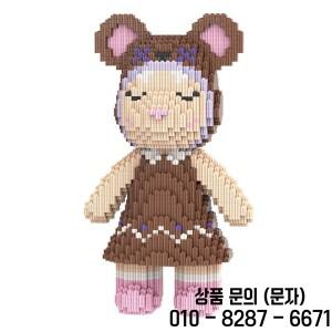 타이드 플레이 32cm 애니 베어 퍼즐 빌딩  장난감 남아 생일 선물 거실 장식 액션 피규어