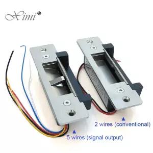 ANSI 표준 헤비 듀티 전기 도어 잠금 장치 1000kg 유지력   조정 가능한 전기 스트라이크 잠금 장치 DC12V