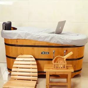 목욕통 집 백향목 건식반신욕기 반신욕기 원목욕조