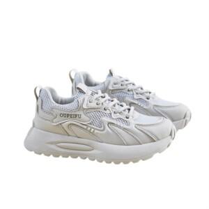 여성 발볼넓은운동화 패션 런닝화 흰색 스니커즈 초경량 키높이 운동화 NXZ-016-169