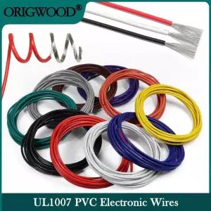얇은철사 210M UL1007 PVC 주석 구리 케이블 30 28 26 24 22 20 18 16AWG 300V 내열성 80 ° 가전 램프 조