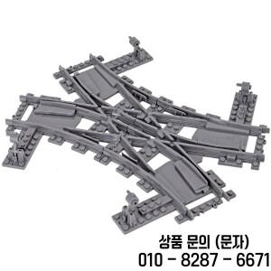 MOC 창의적인 아이디어 도시 9V 기차 전환 4 방향 트랙 스타터 레일 컬렉션 벽돌 빌딩  장난감 14세 이상