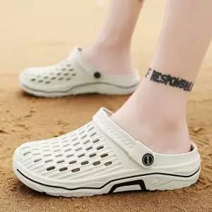 고품질 데일리 투웨이 아쿠아 슬리퍼(275mm) (아이보리)  펀칭샌들 (WFKDTAM)