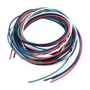 [미국배송] MECCANIXITY 22 게이지 PVC 후크업 와이어 1.5M/5피트 22AWG 유연한 전기 UL1007 통조림 구리 스트랜드 5색 1.5MM DIA 모델 항공기 기기 내부 연결용