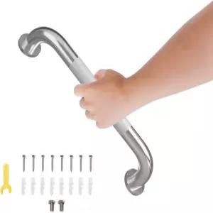 12인치 샤워 그립 바 미끄럼 방지 손잡이가 있는 욕실 핸들 스테인리스 스틸 목욕 밸런스 임산부를 위한