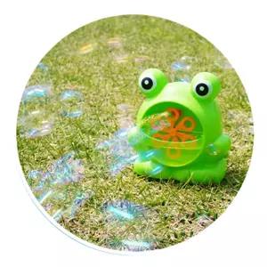 자동 분사 비눗방울 장난감 개구리 1P 어린이 버블건놀이 오감발달 비누세트 완구 리필액 스틱 제조기 감각