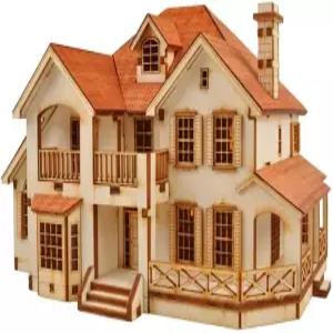 영공방 영모델러 취미 나무 모형 키트 u2013 고급 건축가를 위한 가든 하우스 C DIY 조립