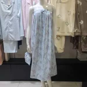 [비너스]촉감이 좋은 페이즐리 나염 골프가운[VGNA103L]-BU_BP