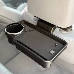 차량용 뒷좌석 폴딩 멀티 테이블 컵홀더 식탁 거치대용선반 용식탁 헤드레스트 용홀더 헤포켓 미니 뒷자리