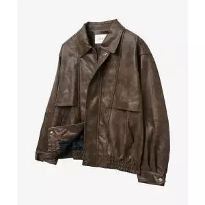 매장정품 브이투 VTWO 8020 워싱 레더 자켓_브라운 5006481675 176936