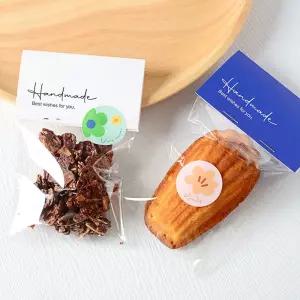 종이 접이택 디저트 쿠키 구디백 해더 입체opp헤더OPP 화이트데이 땡큐해더 접는 답례품 봉투 선물포장 배