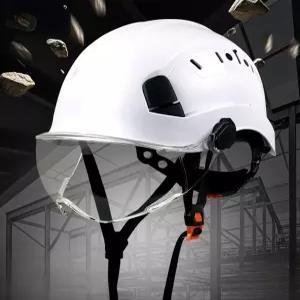 소방관 경량안전모 헬멧 통풍 설계 여름용 고글 턱끈 선글라스 일체형 보호 소방 헬멧