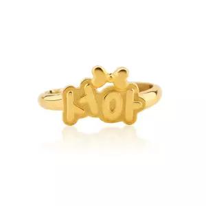 [뽀르띠] 순금 24K 1g 리본 이름 돌반지