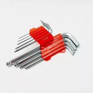 고강도 육각렌치 9종 공구세트9P 자전거 조립 가구 볼트 너트 DIY 9세트 수리 렌치툴 정비 L자 볼렌치 L렌