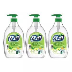 참그린 기름기 뽀드득 1kg 펌프 3개입주방세제 주방설겆이세제 주방세정제