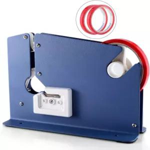 키밀러스 스틸 테이프 백 씰러 2봉지 씰링 포함 고기 케이크 빵 싱용 비닐 폴리 헤비 듀티 금속 제품