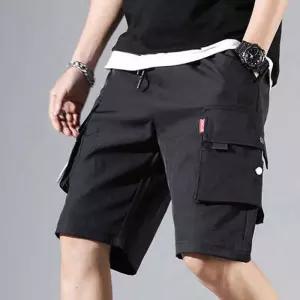 편한 남자 여름 반바지 밴딩 팬츠 카고 건빵주머니스트릿 와이드핏 캐주얼 여행 캠핑 작업복 운동 일상 남