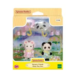 실바니안 패밀리 단짝 아기친구들의 비오는 날 산책 사회성발달 캠핑놀거리 완구