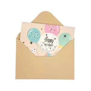 생일축하 입체 카드 고급 아트지 봉투 포함 생일카드 팝업카드 3D생일카드