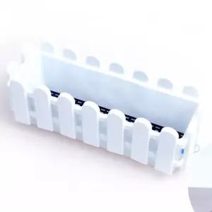 직사각박스화분 정원테코 쇼핑몰 화이트해바라기울타리 베란다텃밭 조화 거실 인테리어 실내 플라스틱