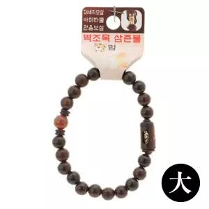 불교 팔찌 액운방지 삼존불 띠 합장주 염주 대 호랑이 우드 나무 선물 종교 재물 행운 패션 목걸이