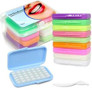 BVN 교정기 왁스 덴탈 왁스: 10박스 치아교정용 스트립, 치아용 왁스, 교정기용 치아 구강 착용자 정렬 환자용