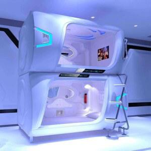 캡슐침대 호텔 수면실 수면캡슐 외장벽 컴포트 다락방 미니어처 이층침대 게스트 2층 가정용