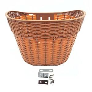 호환 자전거 바구니 내구성 복고풍 스타일  성인 보관 이동식 캐리어 파니에 앞 핸들