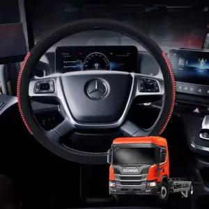 스카니아 P280 4D 입체 실리콘 핸들커버메가트럭 덤프 5톤차 버스 자동 카바 그립 논슬립 가죽 대형 전용