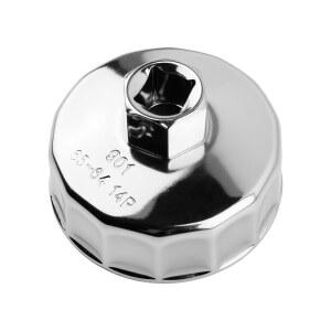 YGDMD 65mm ~ 64mm 오일 필터 렌치, 1/2인치 드라이브 포트, 14개의 플루트 제거 도구, 닛산 /아쿠라 /혼다와 호환, 전문 자동차 도구