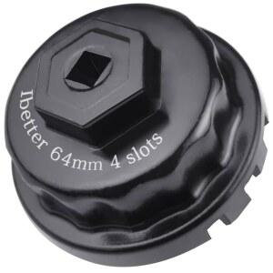 도요타, 렉서스, RAV4, 캠리, 툰드라, 하이랜더, 시에나, 크루저, 벤자 필터 캡 제거 소켓 도구용 헤비 듀티 오일 렌치 64mm 카트리지 스타일 하우징 포함 2.5-5.7L 엔진용