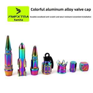 호환 오토바이  자동차  산악 자전거 휠 세트 개조 에어 노즐 캡 알루미늄 합금