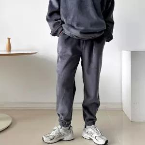 포근한 뽀글이 양털 안감 남자 방한 조거 보온 팬츠아이스바지 청바지 카고 면바지 정장 편한 데님 남성 와