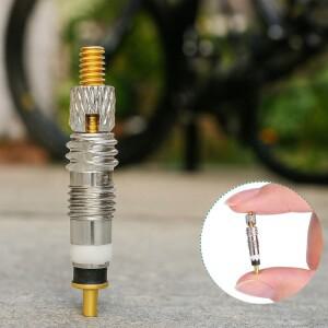 호환 5-50개 분리형 프레스타 밸브 코어 교체용 황동 CNC FV 로드 바이크 타이어 서비스 부품 수리 도구 키