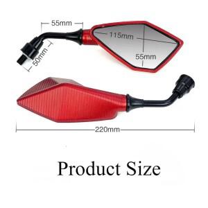 호환 오토바이 백미러 교체 부품  스쿠터 전기 자전거 후진 보조 수정 액세서리  1 쌍